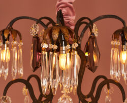 Antieke Franse Fruitkroonluchter EX23