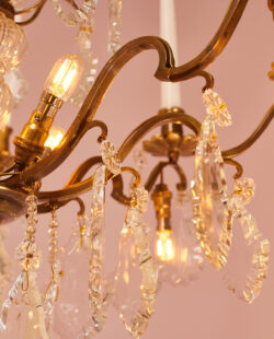 Antique crystal chandelier FR30