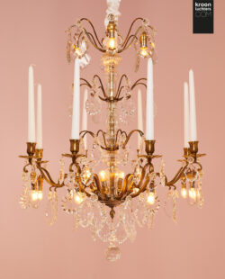 Antique crystal chandelier FR30