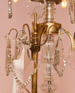 Franse antieke kristallen kroonluchter FR44