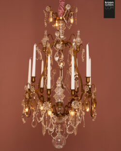 Grote Antieke Lustre A Cage EX14