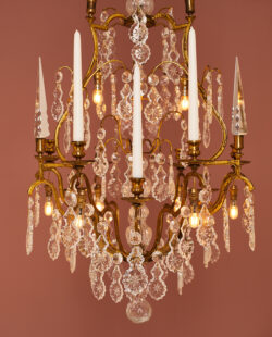 Grote Italiaanse blad gouden kroonluchter EX11