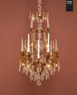 Grote Italiaanse blad gouden kroonluchter EX11