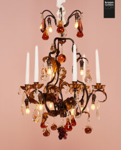 Set Franse antieke kroonluchters FR37