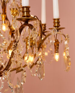 Set kristallen Franse kroonluchters FR39