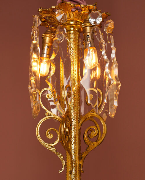 Vergulde kristallen Baccarat kroonluchter EX08