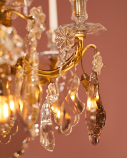 Zeldzame brons vergulde kroonluchter EX03