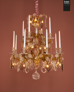 Zeldzame brons vergulde kroonluchter EX03