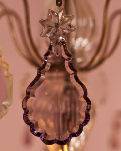 Silver antique crystal chandelier FR22