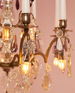 Silver crystal chandelier FR29