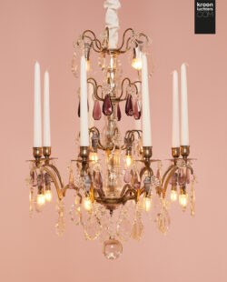 Silver crystal chandelier FR29